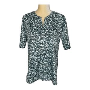LYSSE New York Tunic Top Silky Green Abstract Size XS‎